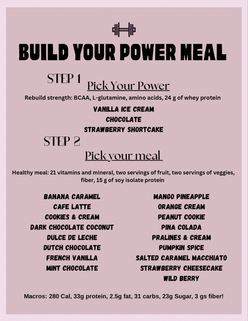 Build Your Power Meal Flyer